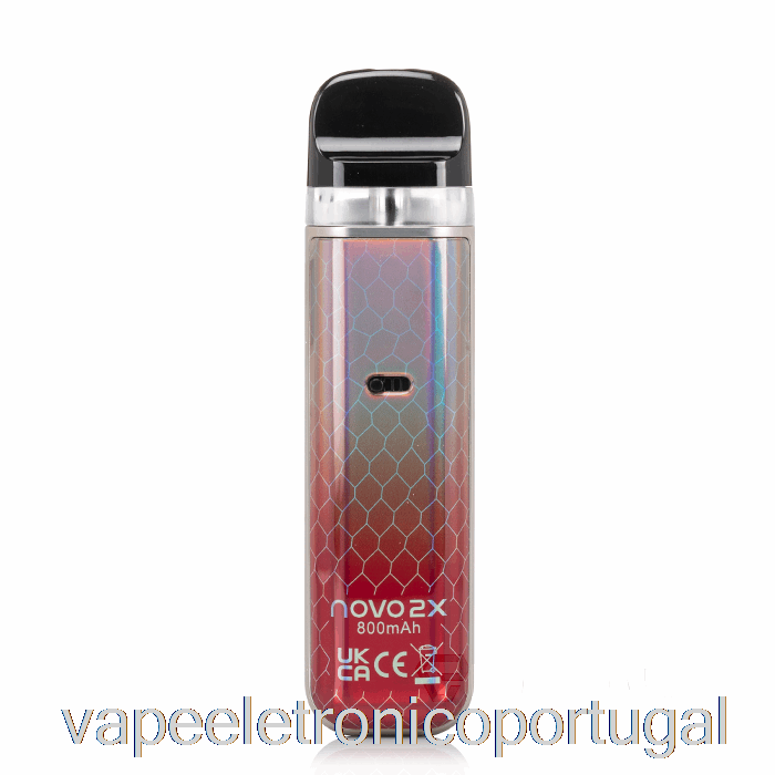 Vape Eletrônico Smok Novo 2x 20w Sistema Pod Prata Vermelho Cobra